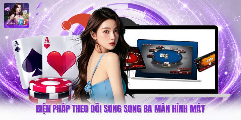 Biện pháp theo dõi song song ba màn hình máy