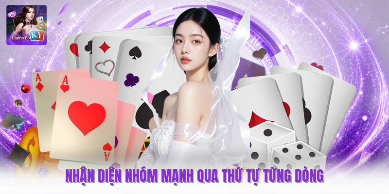 Nhận diện nhóm mạnh qua thứ tự từng dòng