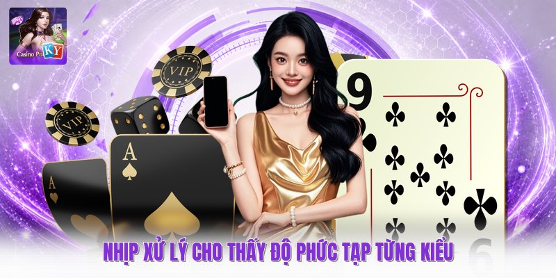 Nhịp xử lý cho thấy độ phức tạp từng kiểu
